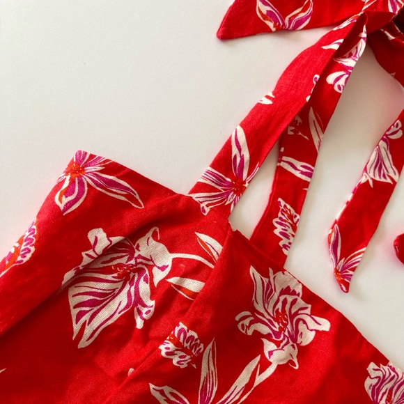 Joie Floral Linen Blend Cropped Top - Picture 5 of 5